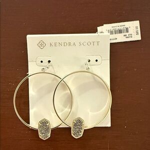 Kendra Scott Gold and Silver Statement Earrings
